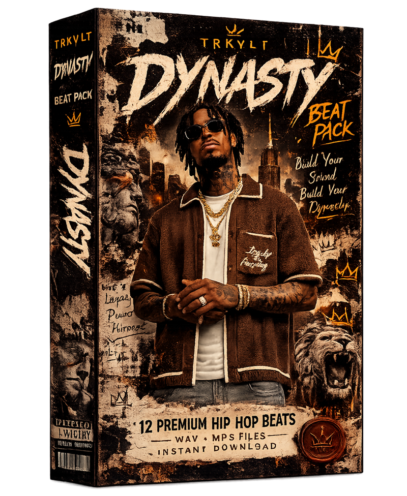 DYNASTY hip hop beat pack — premium instrumentals by TRKVLT, instant download